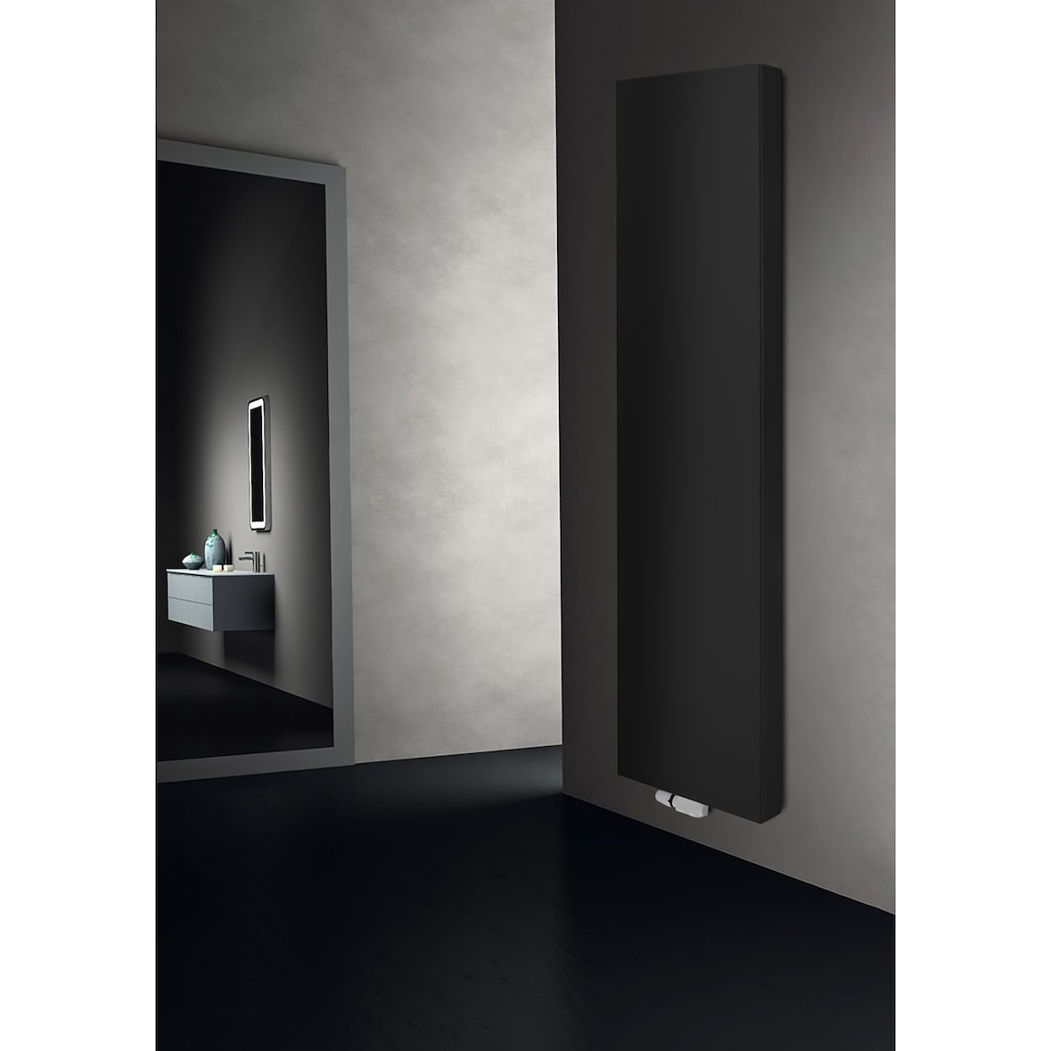 Belrad Vertikal Plan Typ 22 Heizkörper Schwarz Matt 1800 x 600 (HxB) 2092w