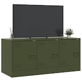 thumbnail of vidaXL TV-Schrank Olivgrün 99x39x44 cm Stahl