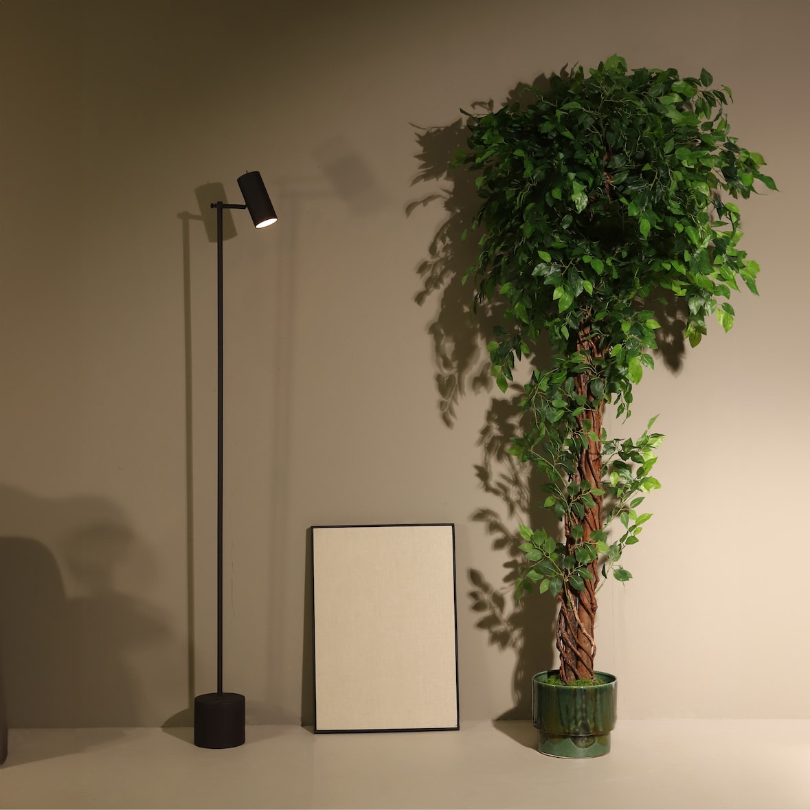 Pianta artificiale Ficus intrecciata 180cm | Naturing Monde - Interno - Tronco naturale