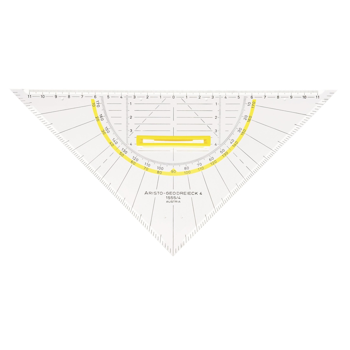 Aristo Geodreieck 25 cm Griff lösbar, Facette, Tuschenoppen
