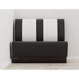 thumbnail of Gastro Sitzbank Americano Retro | Dinerbank Schwarz & Weiß | 180 cm breit | Amerikanische Sitzbank