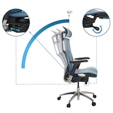 thumbnail of Bürostuhl / Chefsessel POFIT GEN2 Netzstoff blau hjh OFFICE