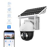 thumbnail of Nivian-Cámara vigilancia seguridad 360º 4G+Panel solar 7W-Batería larga duración 18000mAh-2K-Detección movimiento y humanos-Visión nocturna+Leds