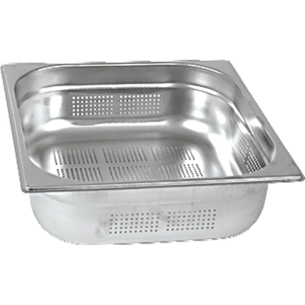 Stalgast Edelstahl Gastronormbehälter Serie STANDARD, GN 1/2 (150mm), perforiert/gelocht