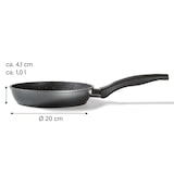 thumbnail of STONELINE® Bratpfanne 20 cm, Aluguss antihaftbeschichtete Pfanne, Backofen und Induktion geeignet