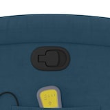 thumbnail of vidaXL Massagesessel Blau Samt