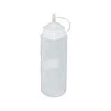 thumbnail of 6 Stück transparente Quetschflaschen 1 Liter Dosierflasche Spenderflasche Dressingflasche