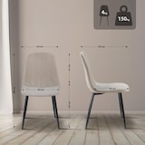 thumbnail of Set van 4 Baxter Eetkamerstoelen grijs