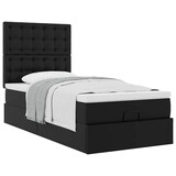 thumbnail of vidaXL Ottoman-Bett mit Matratze Schwarz 90x190 cm Kunstleder
