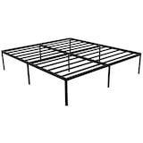 thumbnail of Metallbett RUKIM - Metall Schwarz 200x200x41 cm | Bett 200x200 Bettrahmen Metall Doppelbett