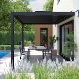 thumbnail of Pergola bioclimatica addossata 3x4 m e 1 tenda 2,66 x 2,34 m