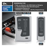 thumbnail of CSL Netzwerk Kabeltester für RJ45-/RJ11-Kabel geeignet für Telefon & Netzwerk / inkl. Zubehör