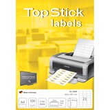 thumbnail of TOP STICK Universal-Etiketten, 25,4 x 10 mm, weiß, 100 Blatt