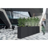 thumbnail of Vaso Separé Elegance cm 80x30x80 h in resina, fioriera per separare ambienti da interno ed esterno colore cenere