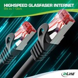 thumbnail of InLine® 76411W Patchkabel, S/FTP (PiMf), Cat.6, 250MHz, PVC, Kupfer, weiß, 1m