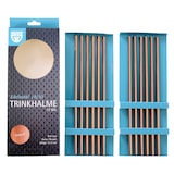 thumbnail of GRÄWE Edelstahl Trinkhalme 12er Set Rotgold Gerade