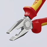 thumbnail of Kombizange, isoliert, mit Mehrkomponenten-Hüllen, VDE-geprüft, verchromt, 180 mm (SB-Karte/Blister)