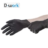 thumbnail of 1000 Gants Nitrile Noirs Non Poudrés Taille M (7/8) Résistants et Confortables Usage Alimentaire ou Professionnel - D-Work