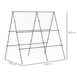 thumbnail of Outsunny - Rankgitter - 180 x 100 x 180 cm - grün