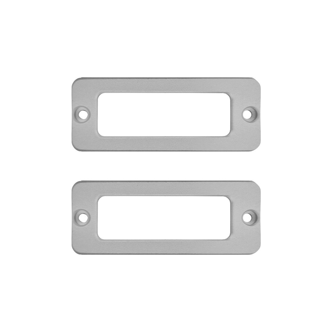 CombiCraft Etikettenhalter aus Aluminium  65x25 mm mit 2 Befestigungslöcher - pro 10 Stück