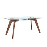 thumbnail of Angel Cerdá  Mesa de jantar com tampo fixo em vidro temperado, estrutura em aço inoxidável  1031.01