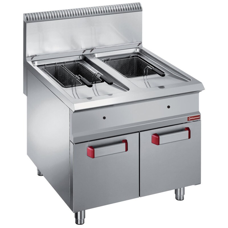 Friteuse gaz 2 x18 litres 18 kw sur meuble - Diamond
