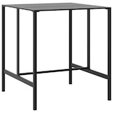 thumbnail of vidaXL Bartafel 100x100x110 cm gepoedercoat staal zwart