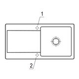 thumbnail of Villeroy&Boch Rechteckiges Spülbecken, Küchenspüle Siluet 60 Steam hell grau, 100x51cm, Unterschrankbreite 60 cm