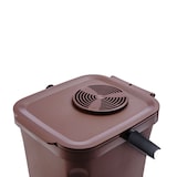 thumbnail of Caixote do lixo orgânico com filtro de carvão ativo. Capacidade 10 litros. Cor marron. DENOX.