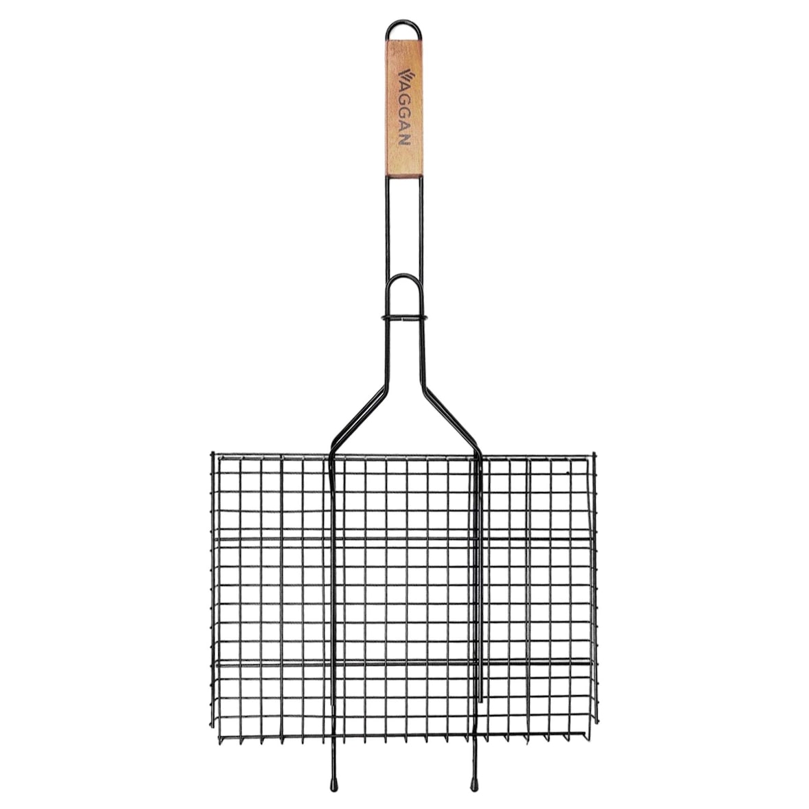 WellHome - Grelha para Hamburguer Preto Antiaderente 25x34x2,5cm