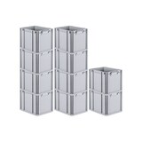 thumbnail of PROREGAL 10x Eurobox NextGen Grip | HxBxT 32x30x40cm | 30 Liter | Griffe geschlossen | Glatter Boden | Eurobehälter