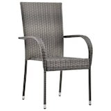 thumbnail of Helloshop26 - Conjunto de comedor de jardín exterior de 3 piezas muebles grises 02_0013620