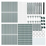 thumbnail of vidaXL Zaunpfosten Grün 100 x 1,5 m (36 mm Maschenweite) Stahl und PVC