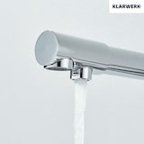 thumbnail of KLARWERK® Felix | 3-Wege Armatur Edelstahl Chrom glänzend | Filter Trinkwasser Wasserhahn Küche | 360° Osmose Mischbatterie U-Auslauf 3 Anschlüsse