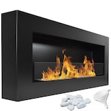 thumbnail of Chimenea de bioetanol Modelo Sunna Negro con cristal protector 90 cm