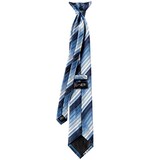 thumbnail of Krawatte mit Clip Fb. Blautöne gestreift  : Blautöne gestreift : 100% Polyester (gestreift)
