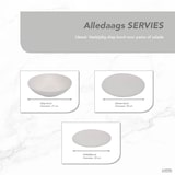 thumbnail of Luzzo® Serviesset Aland 6 persoons Aardewerk - 18-delig met Pastaborden - Mat Wit