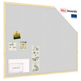 thumbnail of Allboards Hellgrau Pinnwand mit Holz Rahmen 100x80cm Korktafel Korkwand Pinnwand Kork Hellgrau Oberfläche