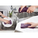 thumbnail of METRO Professional Mikrofasertuch für Geschirr und Oberflächenreinigung, Polyester / Polyamid, 24 x 13 cm, fliederfarben, 5 Stück