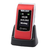 thumbnail of Olympia Style Duo 4G Senioren Mobiltelefon große Tasten Klapphandy rot