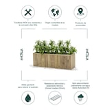 thumbnail of HORTALIA Jardinière d’extérieur en bois Atrium 120 x 34x 60