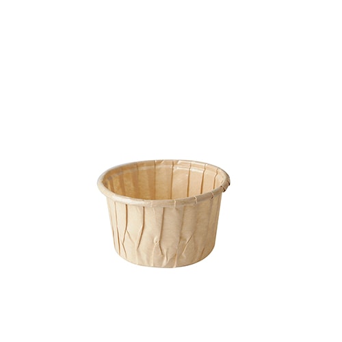 PAPSTAR, Bakvormpjes "pure" 105 ml Ø 7 cm · 4 cm bruin