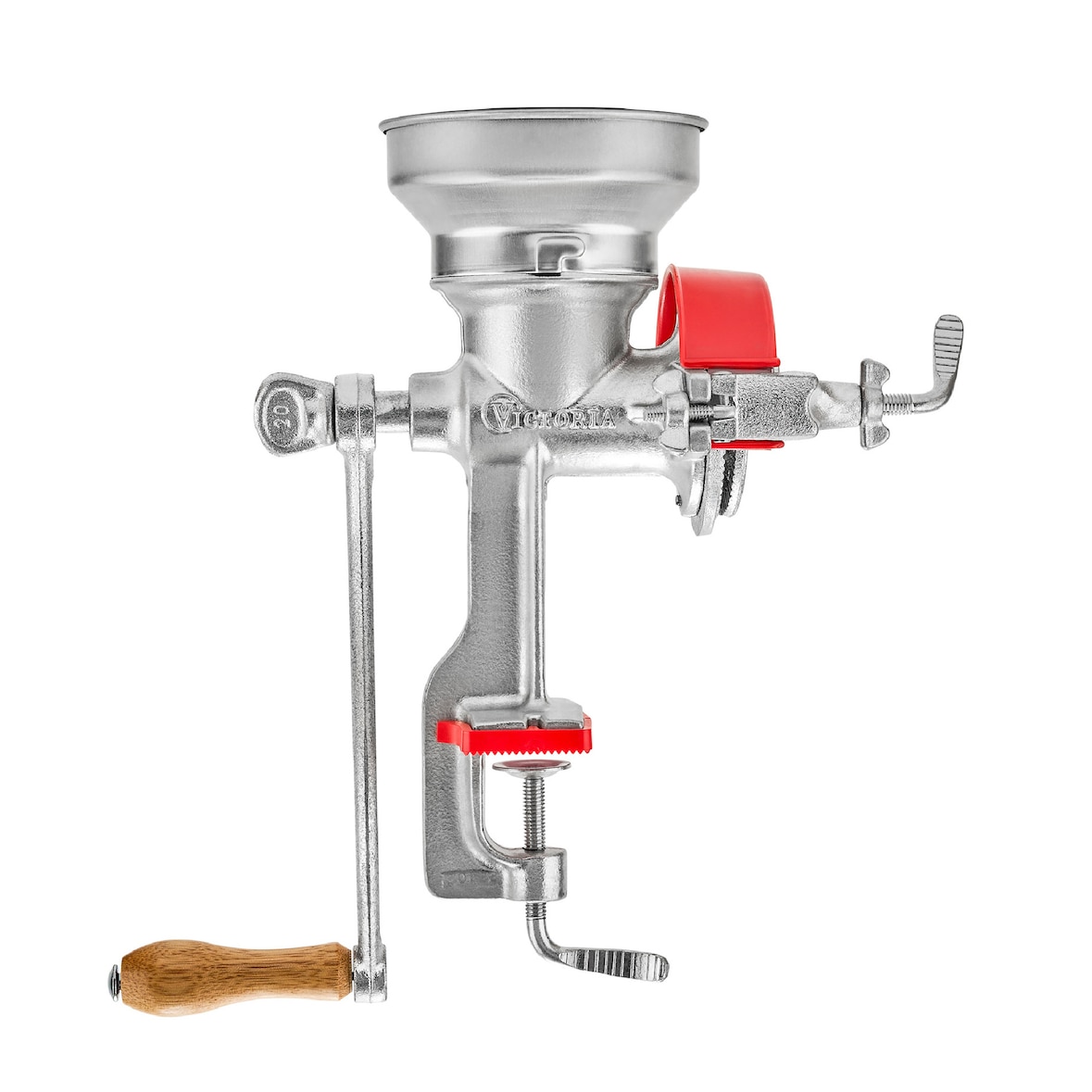 Victoria Getreidemühle Manuelle Gusseiserne Handmühle Mahlen von Kaffee Mais Einstellbare, VIC-30018, Chrom