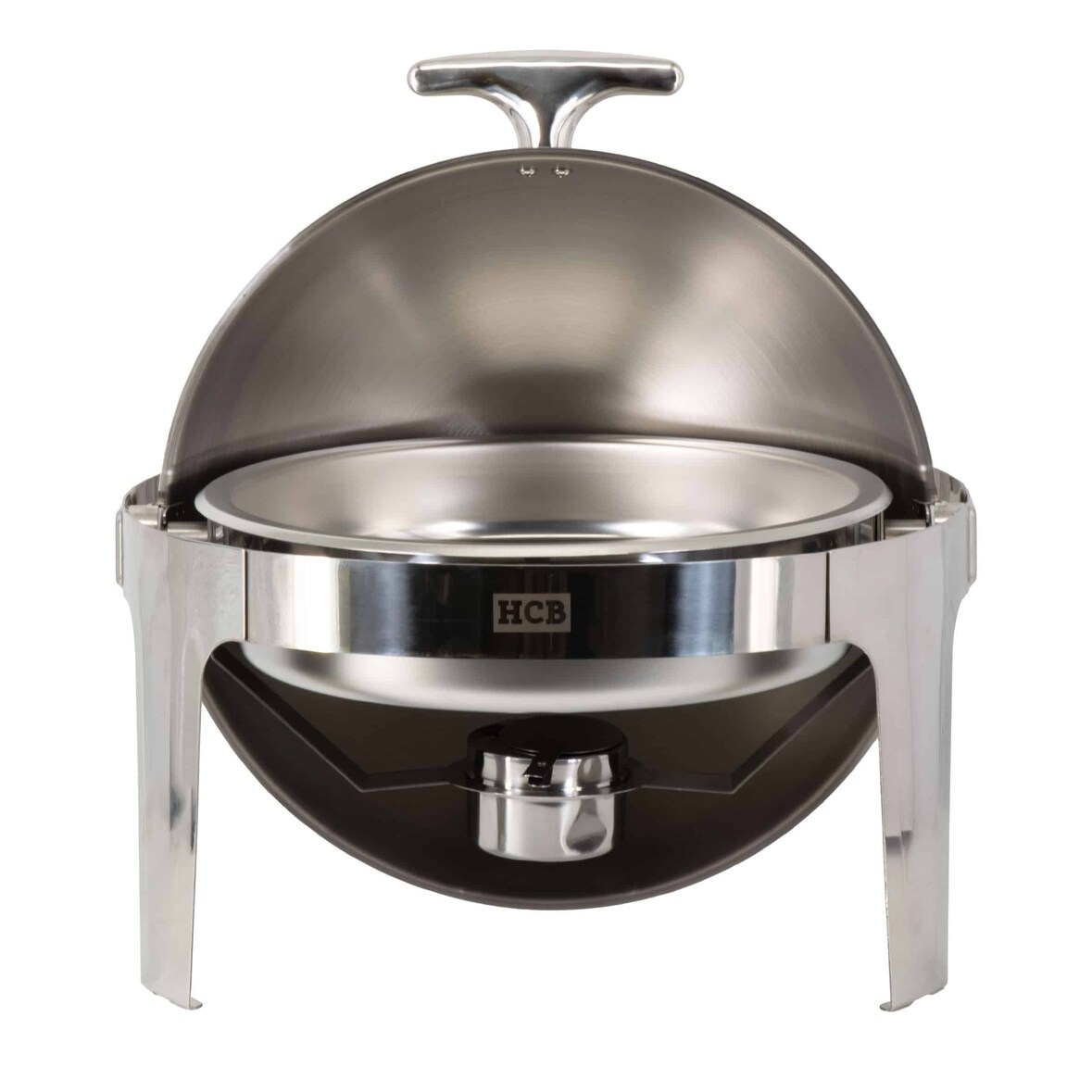 HCB Runder Chafing Dish - Rolltop - 6 Liter - Edelstahl
