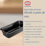 thumbnail of Moule à pain de mie en acier émaillé 33 cm Dr. Oetker Back-Idee Kreativ
