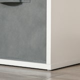 thumbnail of Estantería para Libros de 8 Cubos Librería Modular con 4 Cajones Extraíbles de Tela no Tejida Oficina Estudio Dormitorio 61,5x30x121,6cm Blanco y Gris
