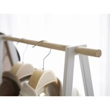 thumbnail of Yamazaki Garderobenständer Metall Kleiderständer freistehend mobil mit Ablage weiß 02297