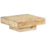 thumbnail of Table basse 80x80x28 cm Bois de manguier massif Modèle Apex Panorama Stella