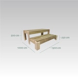 thumbnail of HORTALIA Expositor escalera de Madera PODIUM