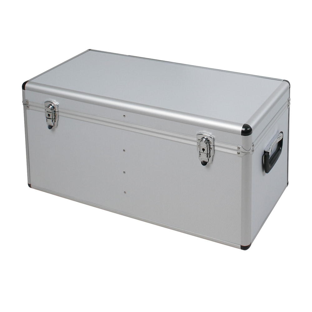 Alurahmen-Transportboxen, 65 Liter, LxBxH 680 x 310 x 320 mm, Farbe silber, abklappbare Tragegriffe, abschließbar